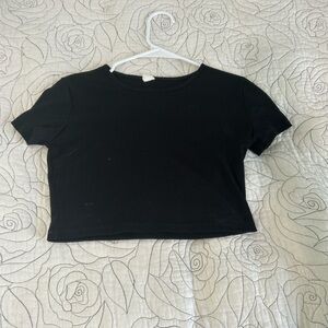 SHEIN Black Crop Top